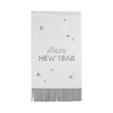 Happy New Year Fringed Guest Towels