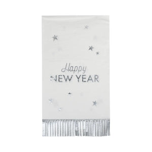 Happy New Year Fringed Guest Towels