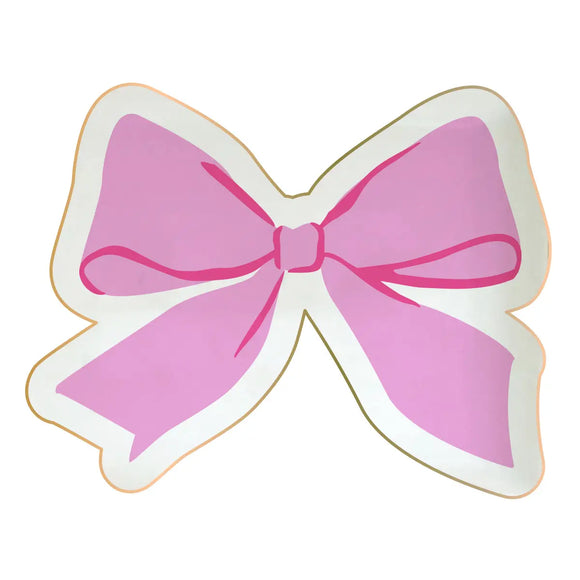 Pink Bow Shaped Ceramic Trinket Dish