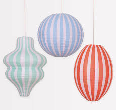 Stripy Paper Lanterns