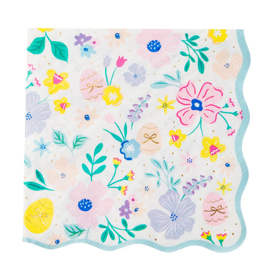 Easter Pastel Floral Dinner Napkins
