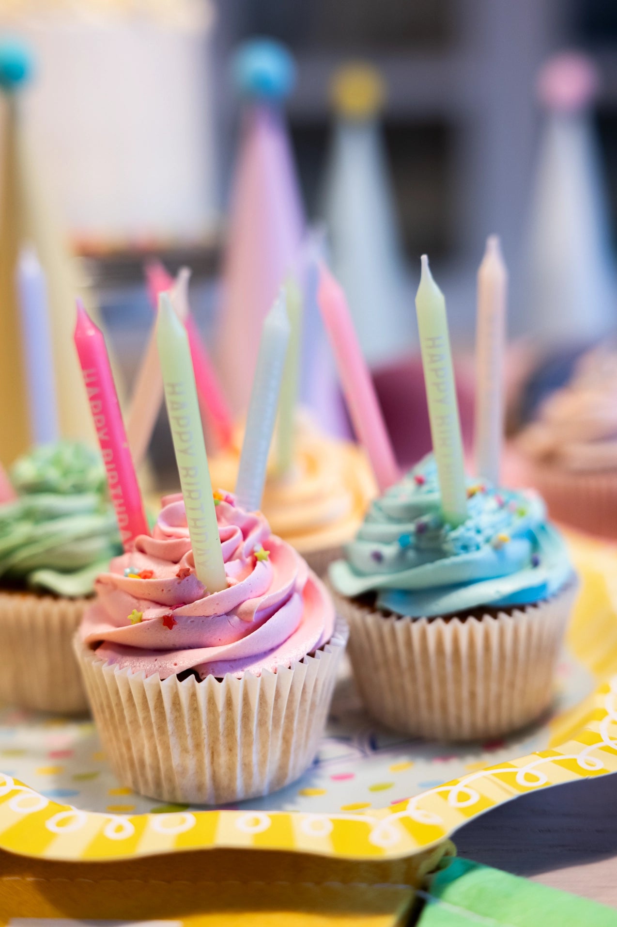 Happy Birthday Pastel Candles