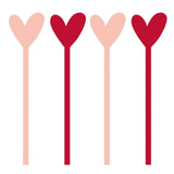 Acrylic Stir Sticks - Hearts