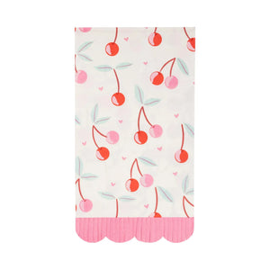 Cherries Fringe Scallop Guest Towels