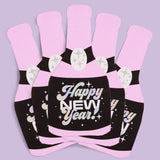 Happy New Year Champagne Bottle Diecut Napkins