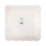 Heart Scalloped Square Dinner Plates