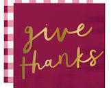 Give Thanks Beverage Napkins