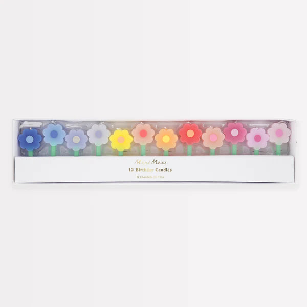 Colorful Daisy Candles