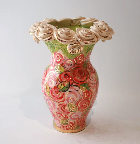 Hand Painted Large Vase