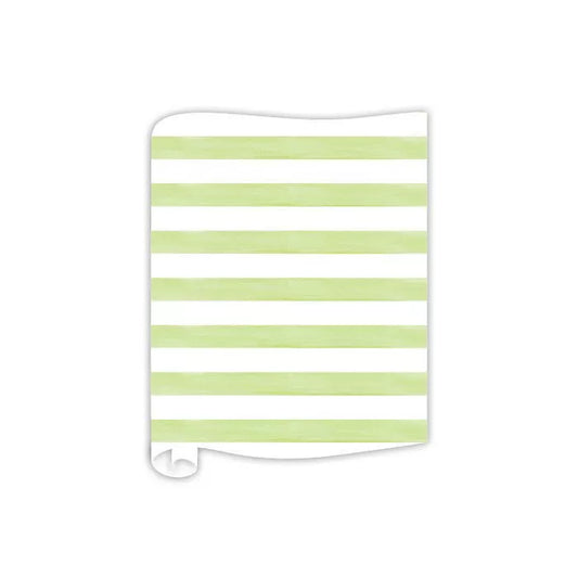 Lime Green Cabana Stripe Table Runner