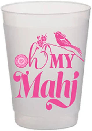 Pink Oh My Mahj Shatterproof Cups