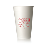 Merry & Bright Styrofoam Cups