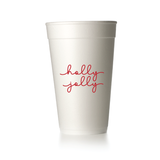 Holly Jolly Styrofoam Cups