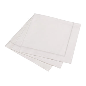 Silver Grey Hemstitch Dinner Napkins