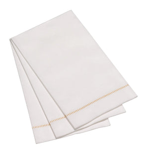 Gold Hemstitch Guest Towel