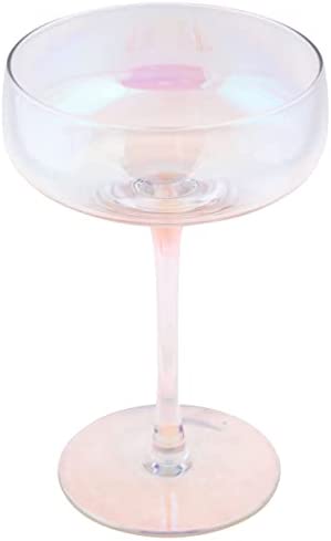 Mid Century Champagne Coupe - Clear Luster