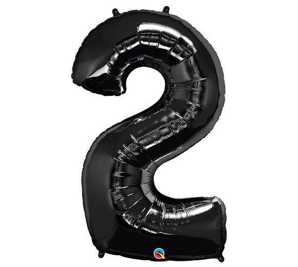 Black Number Balloon 2