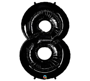 Black Number Balloon 8