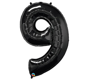 Black Number Balloon 9