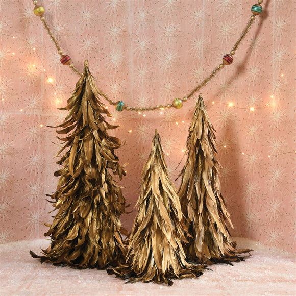 Gold Luster Feather Tree