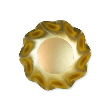 Satin Gold Wavy Appetizer/Dessert Bowl