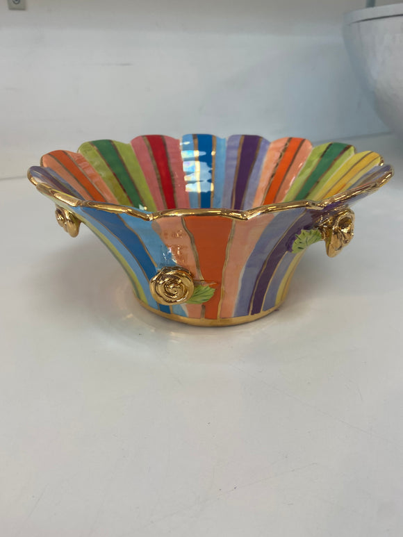 Hand Painted Small Serving Bowl