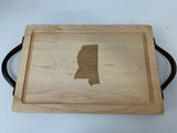 Rectangular Charcuterie Board with Handles - Personalized