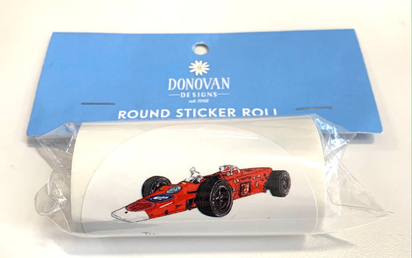 Race Car Sticker Roll