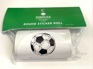 Soccer Ball Sticker Roll