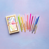 Tall Rainbow Birthday Candles