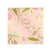 Great Thought A Day Pad - Pink/Floral