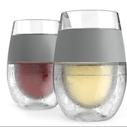 Wine Freeze Cooling Cups - Grey