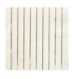 Metallic Gold Striped Dinner Napkins