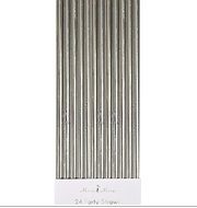 Silver Foil Straws