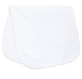 White Ricrac Burp Cloth