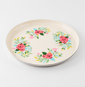 Hand Painted Floral Tray