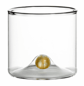 Rocks Glass w/ Gold Ball