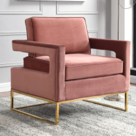 Velvetteen Chair - Blush