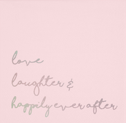 Love, Laughter & Happily Ever After Beverage Napkins