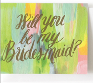 Will You Be My Bridesmaid Green Card