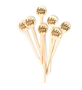 Birthday Wishes Wooden Drink Stirrers