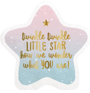 Twinkle Little Star Die Cut Beverage Napkin