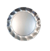 Satin Silver Wavy Salad Plates