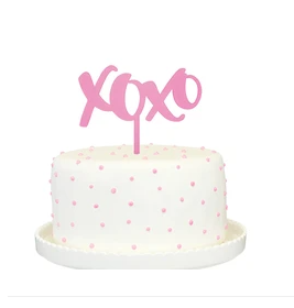 XOXO Cake Topper - Pink