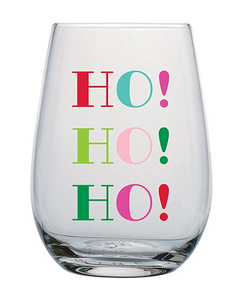 Ho Ho Ho Wine Glass