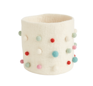 Felt Pom Pot Cover - Multicolor/Small