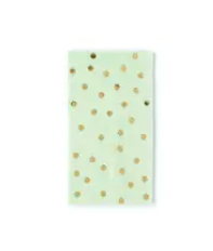 Mint Polka Dot Guest Towels