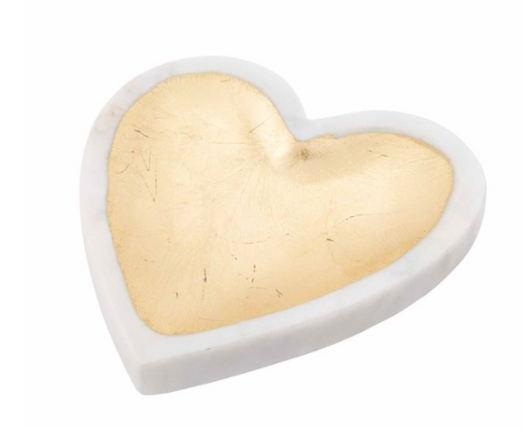 Marble Heart Trinket Tray