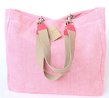 Solid Terry Plastic Lined Tote