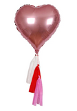 Pink Heart Foil Balloon Kit